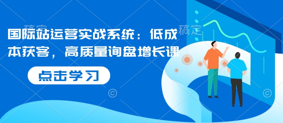 国际站运营实战系统：低成本获客，高质量询盘增长课-番茄副业网