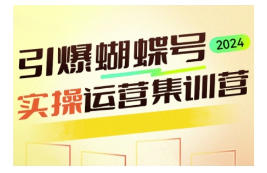 引爆蝴蝶号实操运营，助力你深度掌握蝴蝶号运营，实现高效实操，开启流量变现之路-番茄副业网