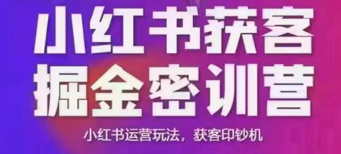小红书的拓客掘金队面授课，音频 ppt相片，小红书运营游戏玩法，拓客提款机-番茄副业网