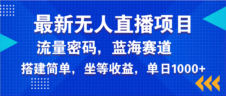（14174期）全新无人直播新项目—美女电影手机游戏，轻轻松松日入3000 ，瀚海跑道总流量登陆密码，…-番茄副业网