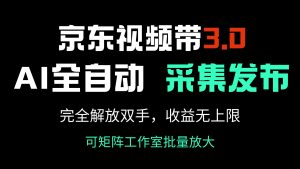 （14262期）京东商城短视频带货3.0，Ai自动式收集＋自动发布，彻底解锁新技能，收益无限制...-番茄副业网