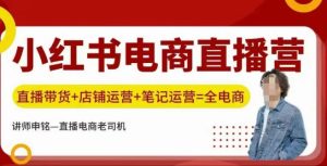 小红书电商直播间夏令营,直播卖货 店铺管理 手记经营-番茄副业网