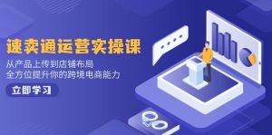 速卖通运营实操课，从技术上传至店铺布局，全面提升你跨境电子商务水平-番茄副业网