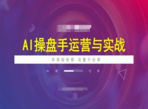 AI股票操盘手经营实战演练课程内容，合理布局短祝频，总流量不容易停-番茄副业网