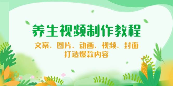 健康养生制作软件教程，创意文案、照片、动漫、短视频、封面图，推出爆款具体内容-番茄副业网