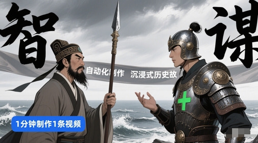 钮扣工作流引擎一键生成沉浸式体验历史典故，一天任务量，3min解决-番茄副业网