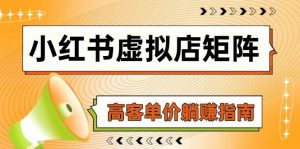 小红书的虚似店引流矩阵,AI进货/手记狂怼/选款运送/自动发卡密,高客单价躺着赚钱手册-番茄副业网