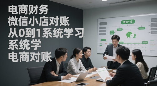 电商财务微小店查账，从0到1系统软件学习电商查账-番茄副业网