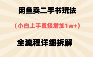 淘宝闲鱼二手书游戏玩法，新手入门立即，全过程详尽拆卸-番茄副业网