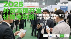 2025外贸出口流程开发设计社交媒体攻略大全，运用完全免费社交媒体服务平台成功开发过数百位顾客-番茄副业网