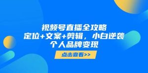 微信视频号直播间攻略大全，精准定位 创意文案 视频剪辑，新手逆转个人ip转现-番茄副业网