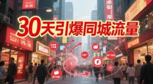 30天点爆同城网总流量：团购价篇 认知能力篇 总流量篇 客人篇 大咖篇 老总人物关系IP篇 投流篇-番茄副业网