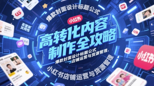 高转化内容创作攻略大全，爆品版面设计文章标题公式计算，小红书店铺运营与一手货源管理方法-番茄副业网
