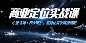 （15252期）商业定位实战课，心智战场+四大商战，差异化竞争突围指南-番茄副业网