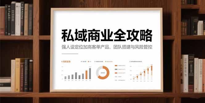 （15294期）私域商业全攻略，强人设定位加高客单产品，团队搭建与风险管控-番茄副业网