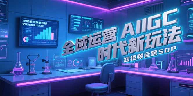 （15327期）全域运营AIGC时代新玩法，文案封面设计公式，短视频运营SOP-番茄副业网