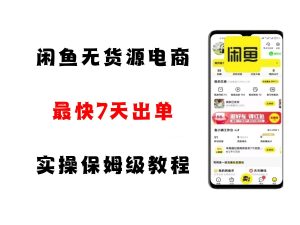 闲鱼无货源电商，实操保姆级教程，适合新手小白-番茄副业网
