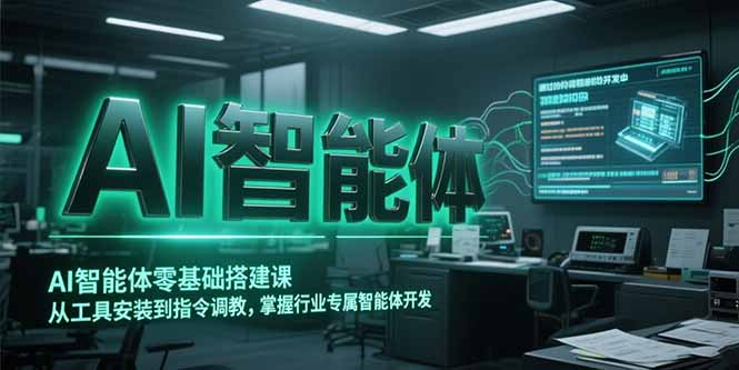 （15257期）AI智能体零基础搭建课，从工具安装到指令调教，掌握行业专属智能体开发…-番茄副业网