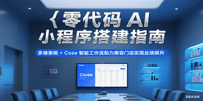 零代码AI小程序搭建指南，多维表格+Coze智能工作流助力美容门店实现业绩飙升-番茄副业网