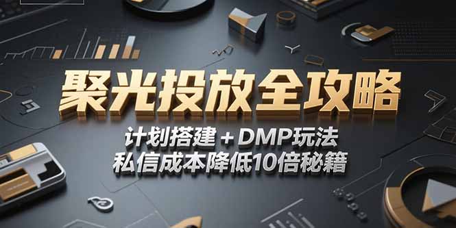 （15254期）2025小红书聚光投放全攻略，计划搭建+DMP玩法，私信成本降低10倍秘籍-番茄副业网