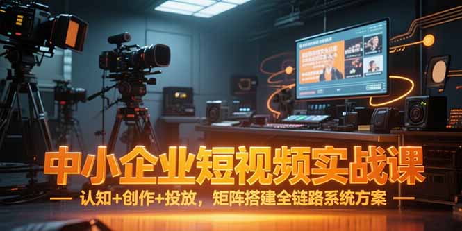 （15249期）中小企业短视频实战课，认知+创作+投放，矩阵搭建全链路系统方案-番茄副业网